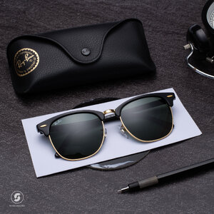 Ray-Ban RB3016F W0365 Clubmaster Asian fit Ebony 55mm