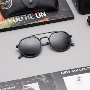 Ray Ban RB3765 002/58 Black Green Polarized