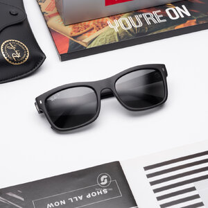 Ray-Ban RB4428F 601S48 Black Polarized