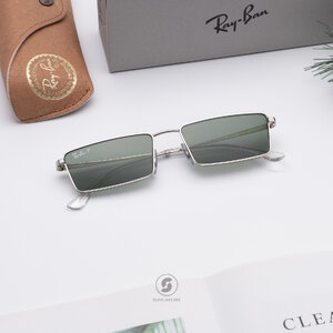 RayBan Emy RB3741 003/9A Silver Dark Green