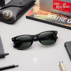 Ray Ban New Wayfarer RB2132F 901L Black G-15