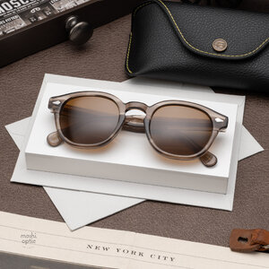 แว่นกันแดด Moscot Sun Lemtosh Brown Ash Cosmitan Brown