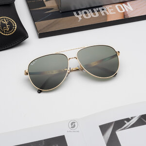 RayBan RB3712D 001/9A Gold Polarized