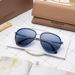 BURBERRY OLIVER BE3125 100380 Gunmetal Dark Blue