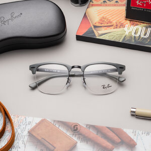 Ray-Ban Clubmaster Metal RX3716VM 3150 Grey on Black