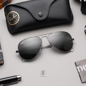 Ray Ban Aviator RB3689 004/48 Gunmetal Polarized