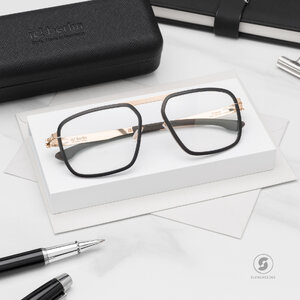 กรอบแว่น IC BERLIN Rhodium Black Rose Gold