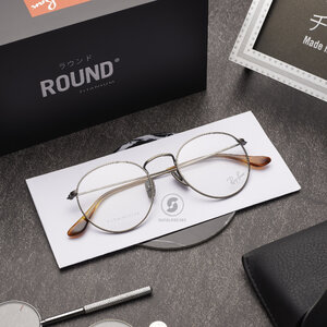 Ray-Ban RX8247V Round Titanium 1223 Demigloss Gunmetal