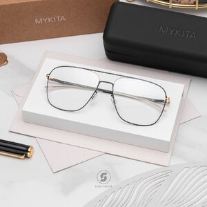 แว่นสายตา MYKITA STEEN C167 Gold Jet Black