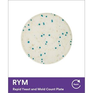 RYM แผ่นอาหารเลี้ยงเชื้อสำเร็จรูปแบบรวดเร็วสำหรับ Yeast and Mold 3M™ Petrifilm™