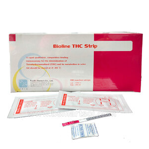 ชุดตรวจกัญชา แบบสตริป(จุ่ม) (Bioline Tetrahydrocannabinol THC Strip)