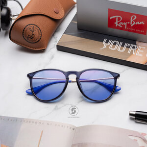 Ray-Ban Erika RB4171F 6338D1 Dark Violet Mirror