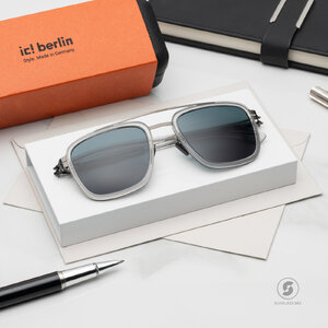 แว่นกันแดด IC BERLIN Jacob Sky Grey HD Gunmetal