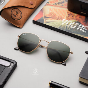 RayBan RB3548N 001 hexagonal G-15
