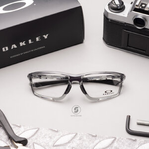 Oakley OX8080-04 CROSSLINK ZERO POLISHED GREY SHADOW Clear