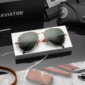 RAY-BAN RB8225 313852 Aviator Titanium Arista