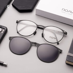 แว่นสายตา ROAV BOHEMIAN Matte Black/Black Temp