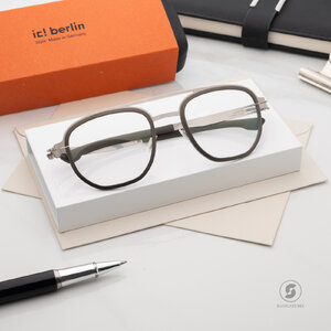 กรอบแว่น IC BERLIN Osmium Graphite Rough