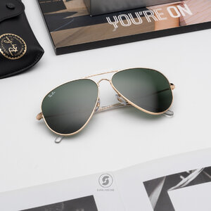 แว่นกันแดด Rayban Old Aviator RB3825 001/31 Gold