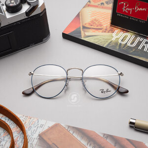 Ray-Ban RX3447V 2970 SILVER ON TOP BLUE