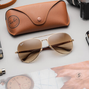 Ray Ban RB3675 001/51 Gold Light Brown