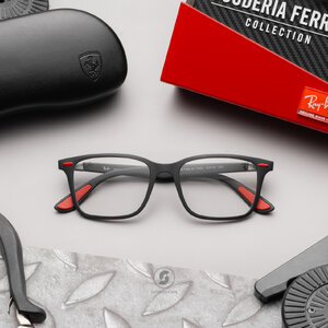 Ray-Ban RX7144M Ferrari Collection F602 Matte Black