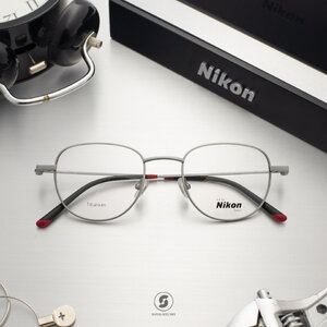 NIKON Frame NC3042 0201 Red Color Touch Matte Black / Matte Light Silver