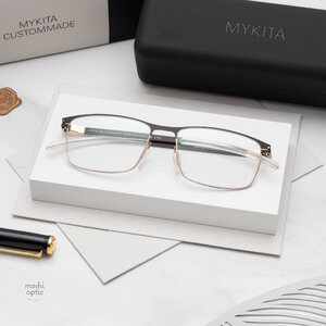 แว่นสายตา MYKITA XANDER Champagne Gold Dark Brown Limited Edition
