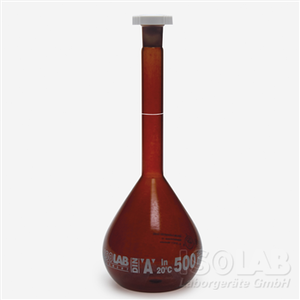 ขวดวัดปริมาตร VOLUMETRIC FLASK - AMBER - ISOLAB