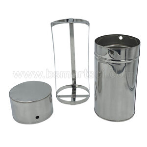 กระบอกสแตนเลสใส่จานเพาะเชื้อ (Petri Dish Box Stainless)