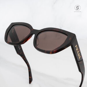 PRADA PRA09SF 16N5Y1 Briar Tortoise