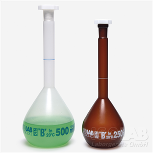 ขวดวัดปริมาตรพลาสติก VOLUMETRIC FLASK - PP - ISOLAB
