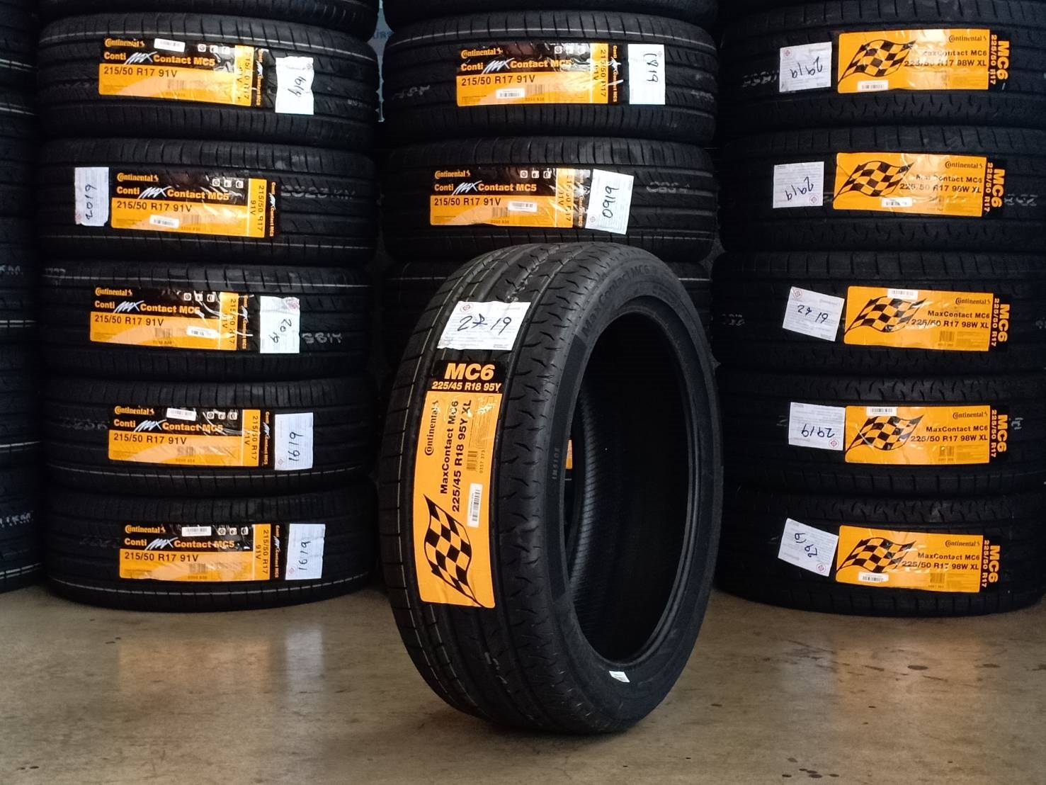 CONTINENTAL MC6 225/45-18 ปี19 มาใหม่ ราคาถูกกว่าเดิม