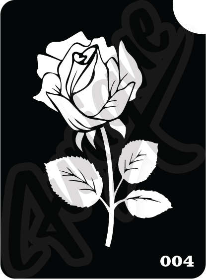 SET 5 Stencil บล็อกสติกเกอร์ รอยสักกากเพชร เพ้นท์กากเพชร กลิตเตอร์ Funique สติ๊กเกอร์ แบบลาย DIY งานประดิษฐ์