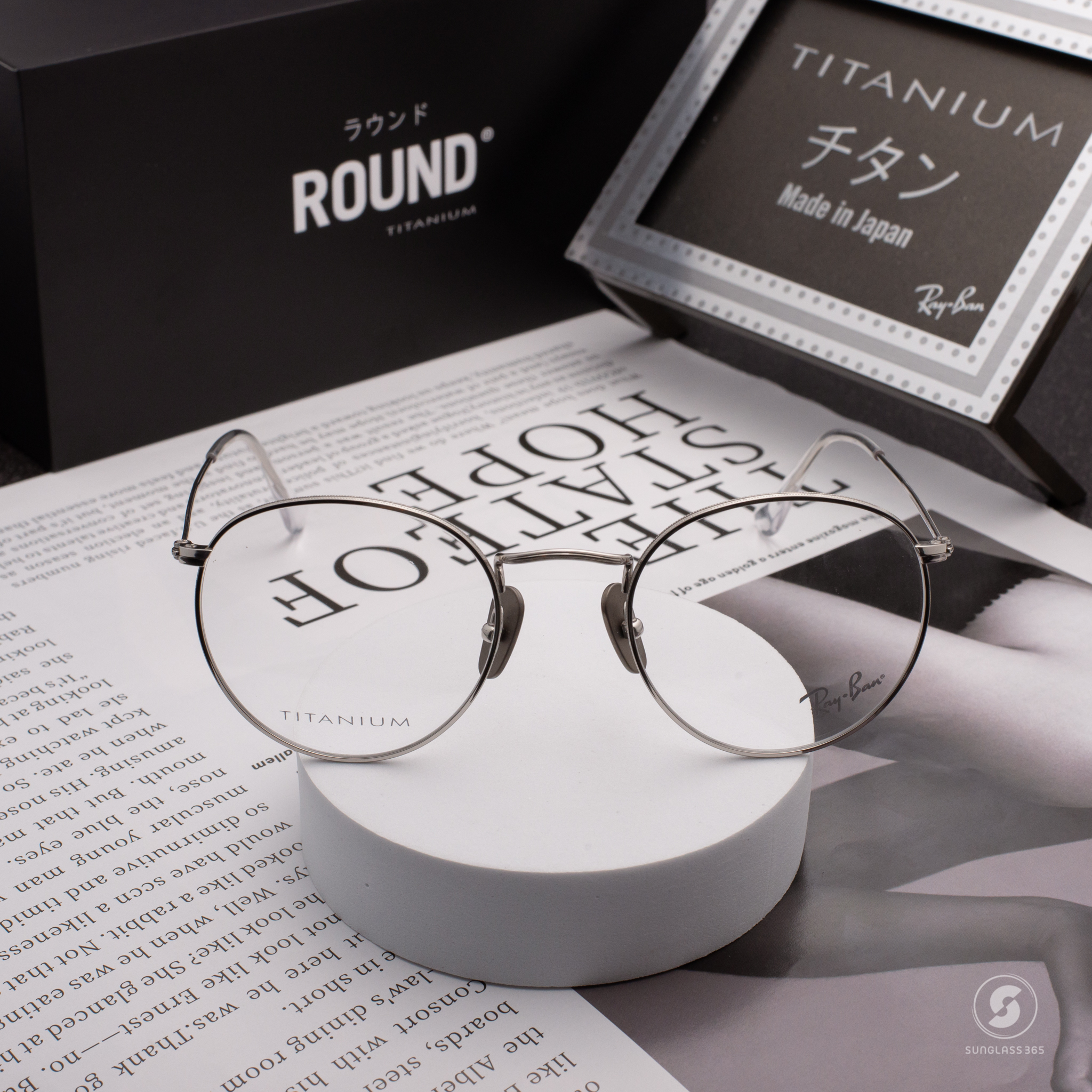 Ray-Ban RX8247V Round Titanium 1224 Silver
