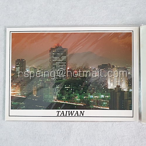 โปสการ์ดสถานที่สำคัญในไทเป ประเทศไต้หวัน Beautiful Taiwan Post Card Series : Taipei