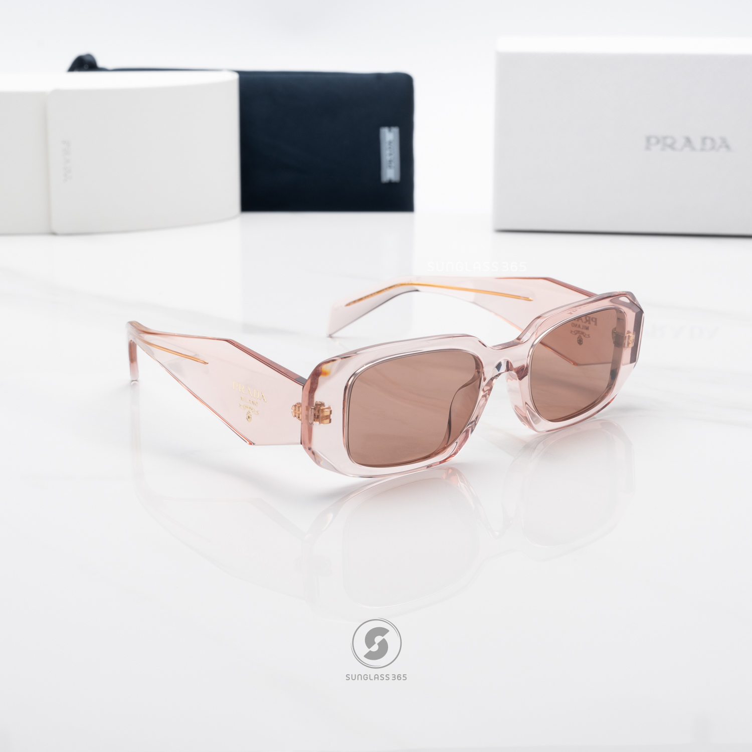PRADA Symbole PR17WSF 19Q10D Transparent Peach