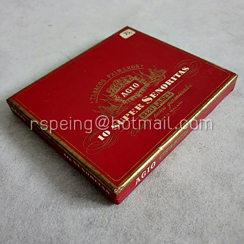 กล่องบุหรี่ (กระดาษ) Agio 10 Super Senoritas Red Label
