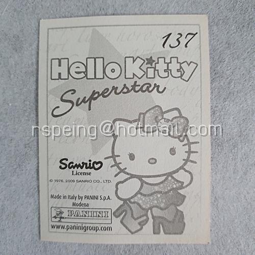 สติ๊กเกอร์ Panini Hello Kitty Superstar Collection 2010 No.137