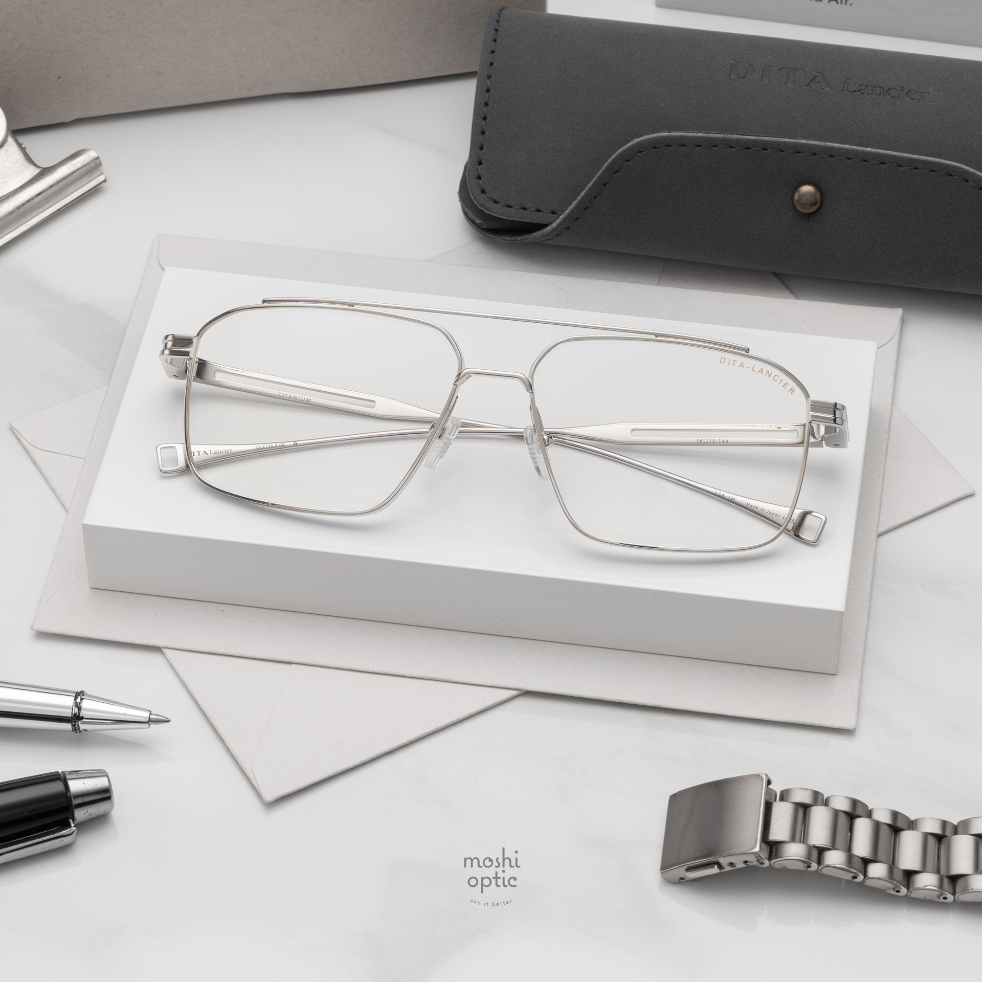 แว่นสายตา DITA LANCIER DLX134 A 04 with Blue Control Lens