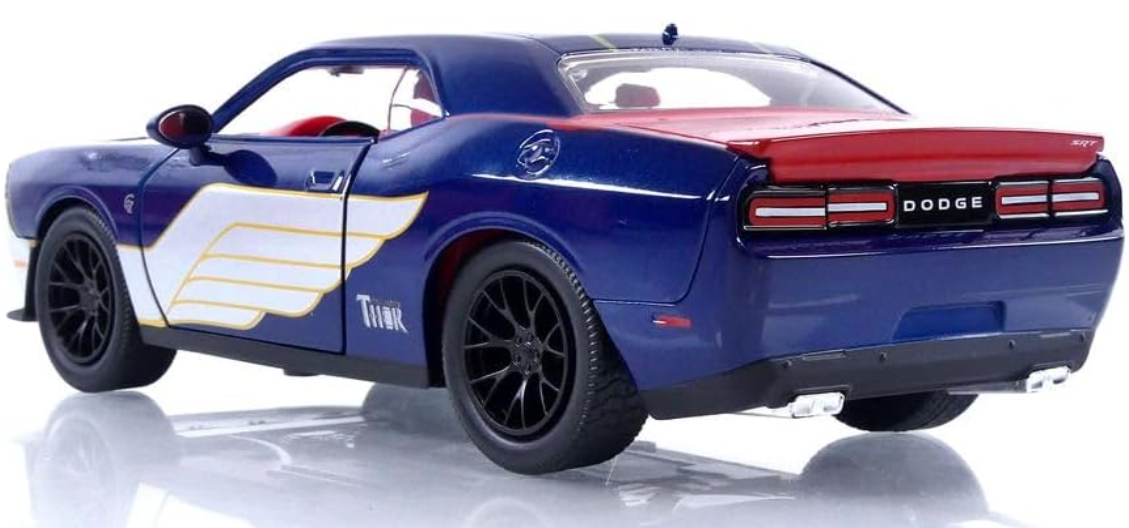 พรีออเดอร์ Jada โมเดลรถ โมเดลรถยนต์ Marvel 2015 Dodge Challenger SRT Hellcat แถม โมเดล 2.75" Thor