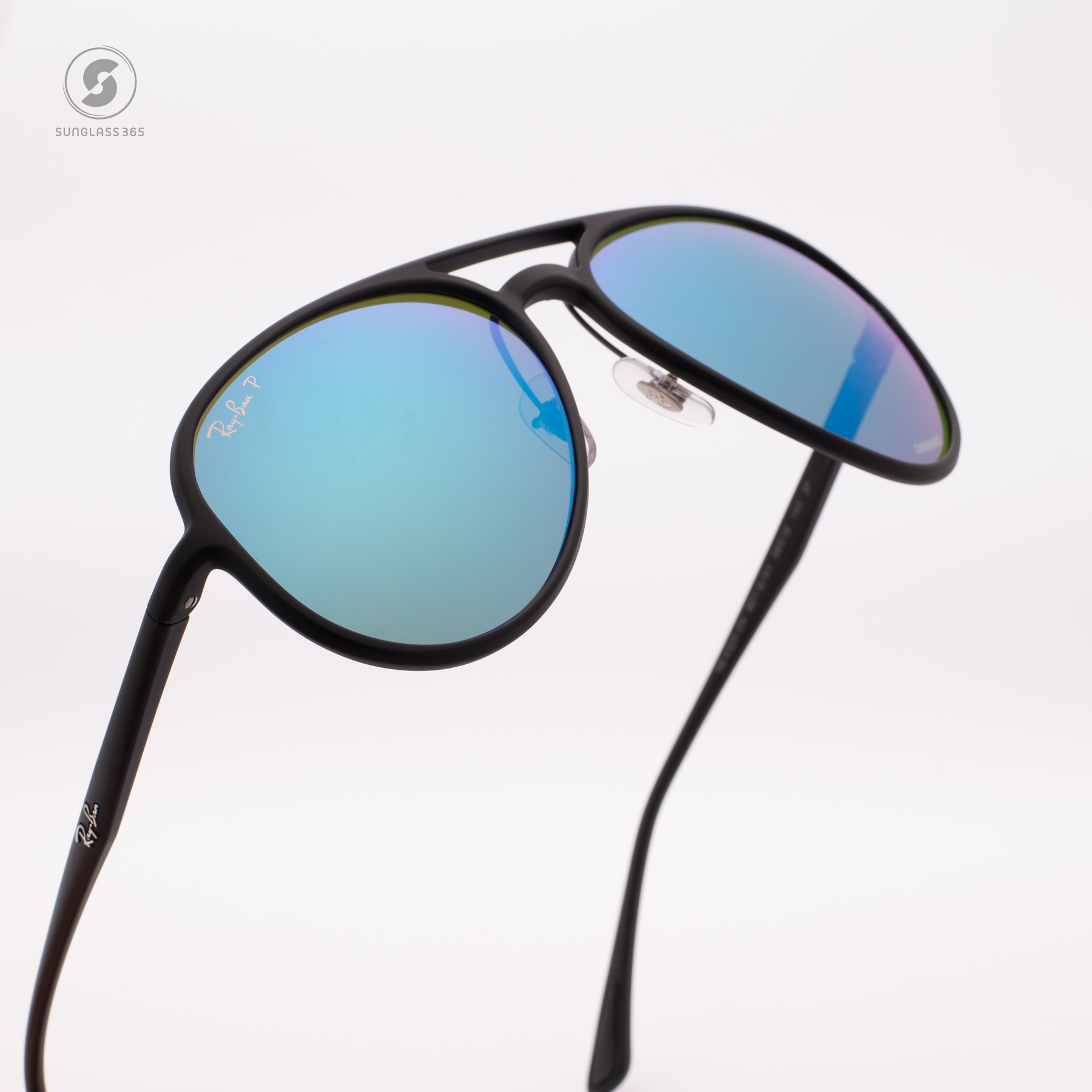 Ray-Ban RB4320CH 601SA1 Green Mirror Blue Polarized