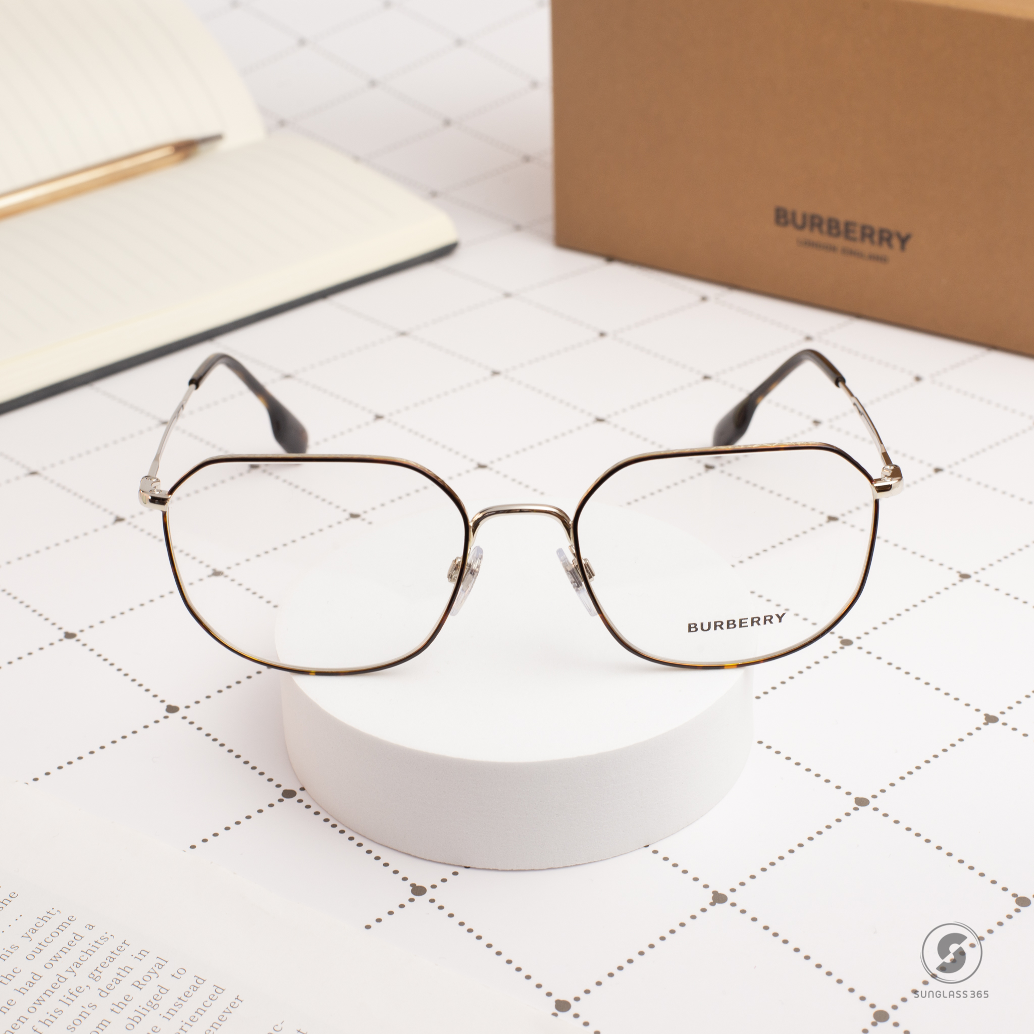 BURBERRY BE1335 1311 Dark Havana / Silver