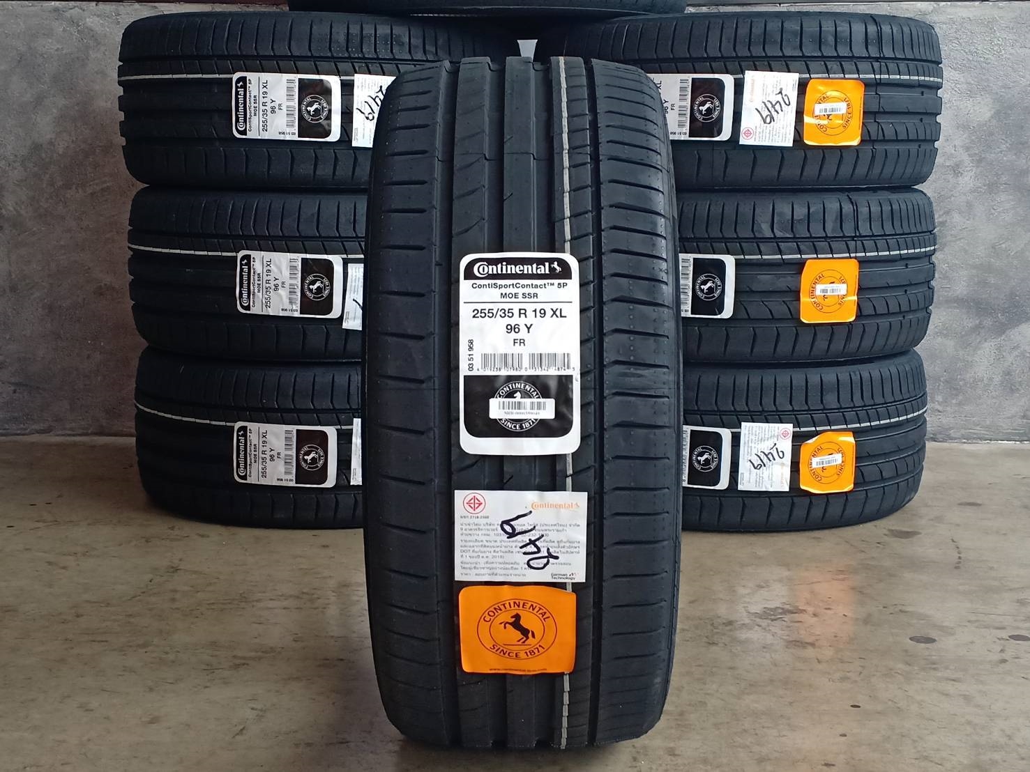 CONTINENTAL CSC5 SSR 255/35-19 เส้น 10000 ปกติ 16000