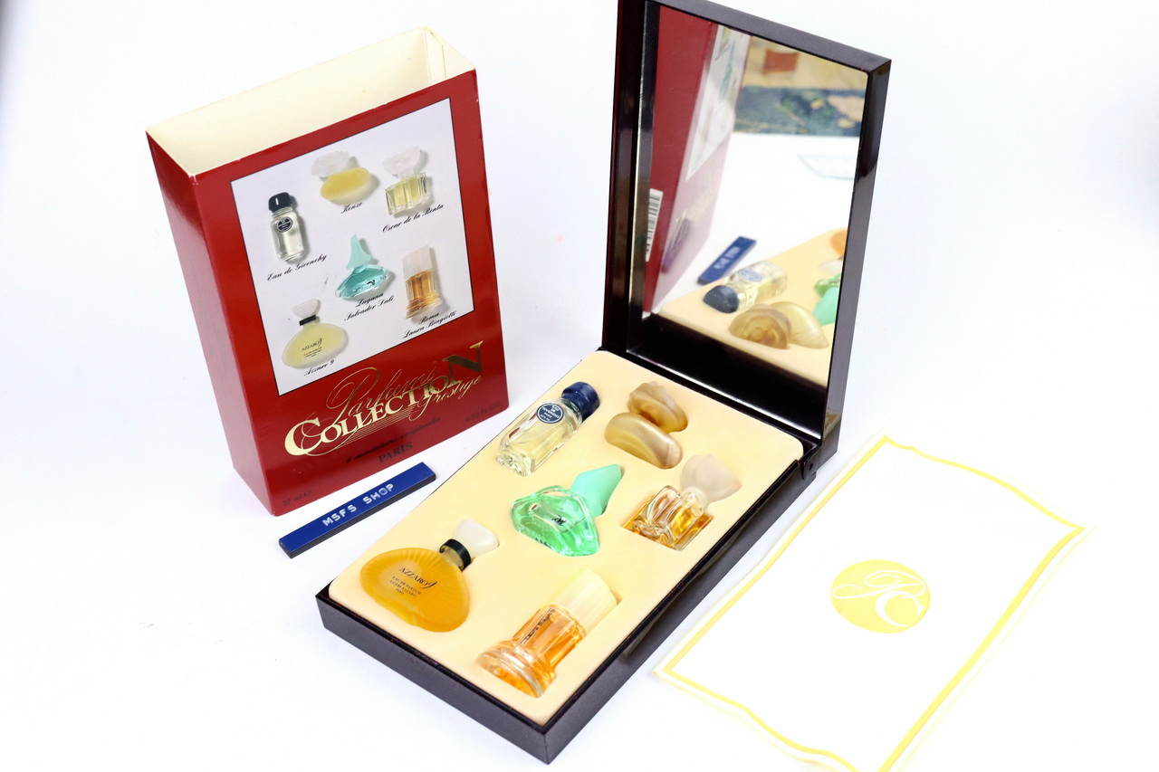 [Vintage] ชุดน้ำหอม Parfums Collection 6 ขวด 6 ยี่ห้อ ขวดจิ๋ว Splash แบบแต้ม - น้ำหอม Vintage