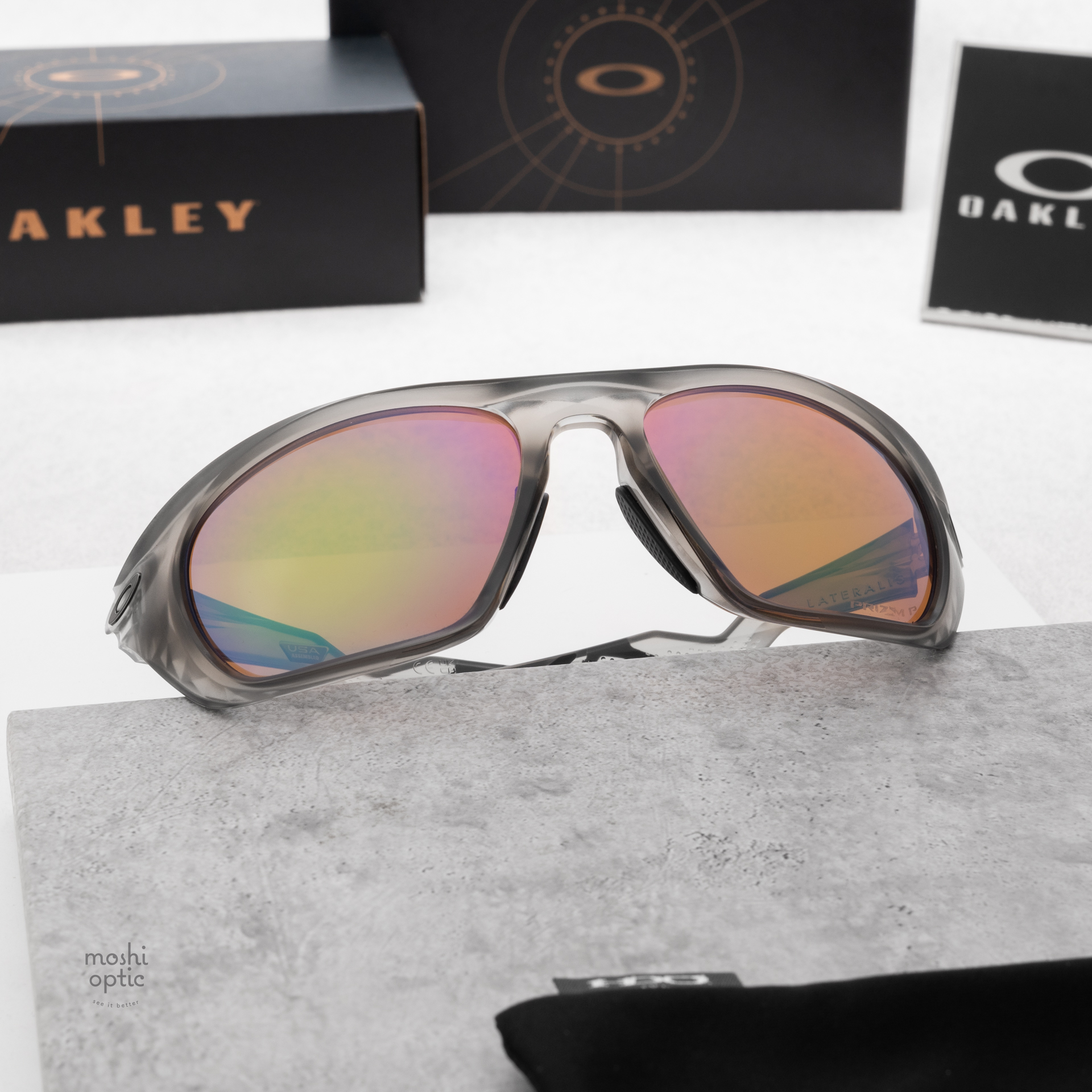 OAKLEY Lateralis OO9431-07 Matte Grey Ink Prizm Shallow Water Polarized