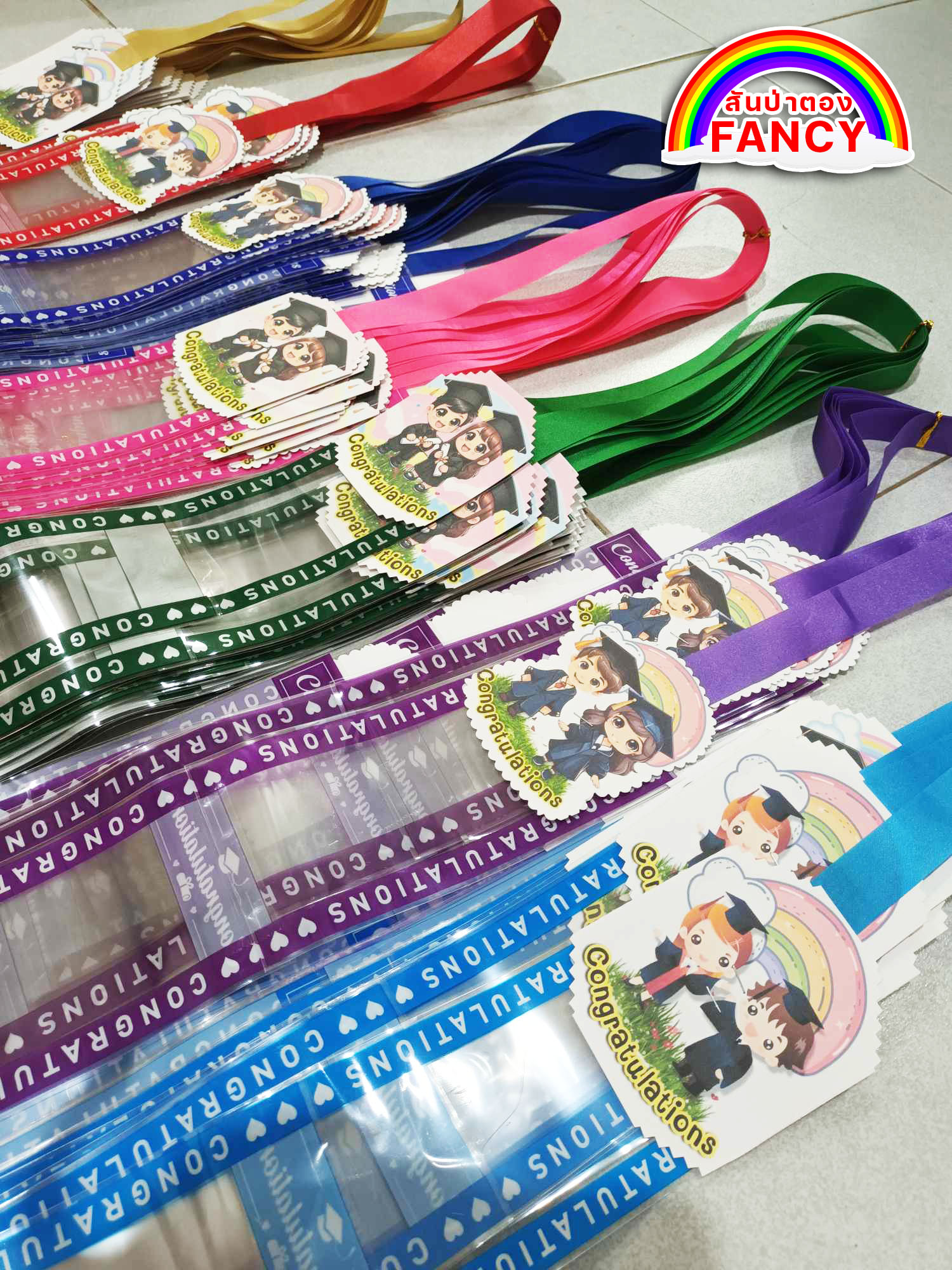 พวงมาลัยเงิน พวงมาลัยปัจฉิม พวงมาลัยซองเงินแสดงความยินดี (คละสี)