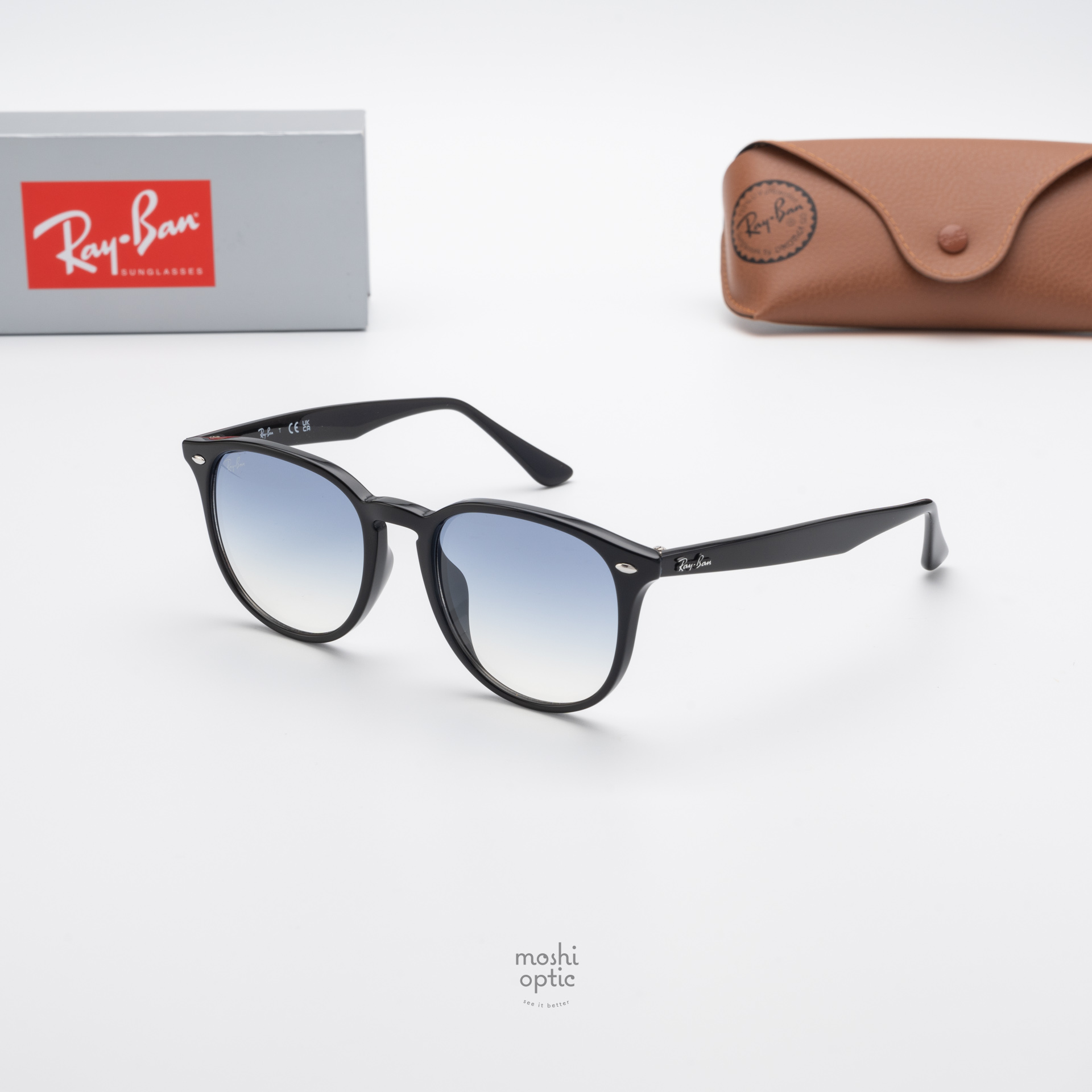 Ray Ban Round RB4259F 601/19 Black Blue Gradient