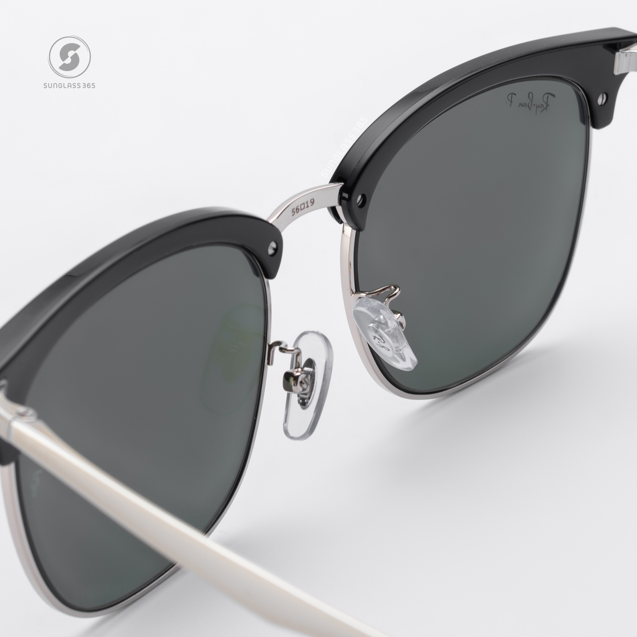 Ray Ban Clubmaster RB4418D 6670/9A Black on Silver