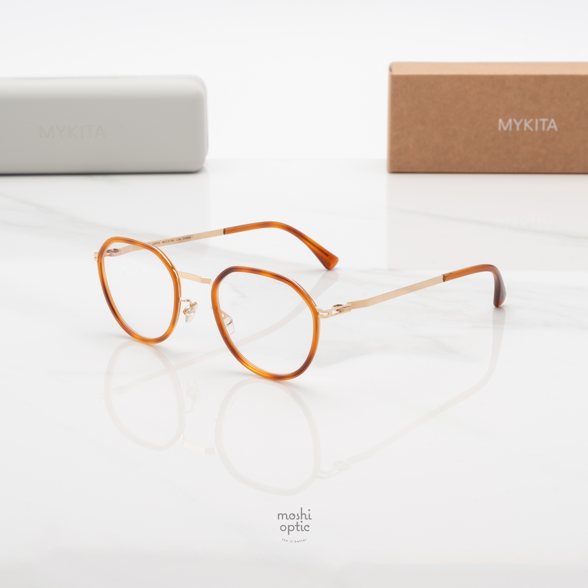 แว่นสายตา MYKITA JUSTUS A99 ChampagneGold Soft Havan